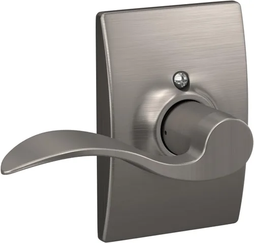 Miniatura 153 de SCHLAGE - Manija de puerta Accent con cerradura de paso libre para pasillo y armario en bronce antiguo - F10 ACC 716 Bronce Envejecido
