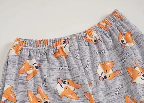 Miniatura 5 de Conjunto de pijama lindo de verano para niñas grandes, ropa de dormir estampada en forma de corazones a