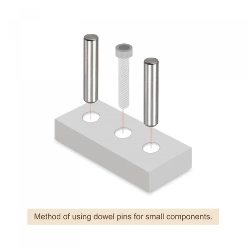 Miniatura 4 de uxcell Pasadores de clavija de 0.197 x 1.969 in, 5 piezas de acero inoxidable 304 de cabeza redonda plana biselada, pasadores de litera, pasadores