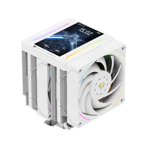 Miniatura 9 de Thermalright Peerless Assassin 120 Vision MAX ARGB Enfriador de aire negro para CPU, radiador de doble torre 2150RPM, pantalla IPS de resolución