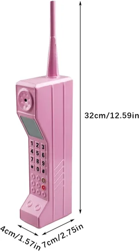 Miniatura 6 de Teléfono celular retro, adorno retro de ladrillo para teléfono celular, adorno de modelo de teléfono celular para decoración del hogar y sala de Rosa