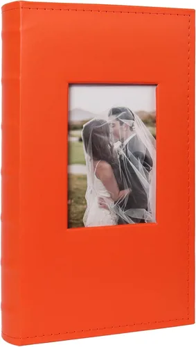 Miniatura 8 de Álbum de Fotos 4x6 para 300 Fotos Cubierta de Cuero PU Página Interior Negra para Álbumes de Boda Libro de Fotos Familiar Bebé Aniversario Bolsillo
