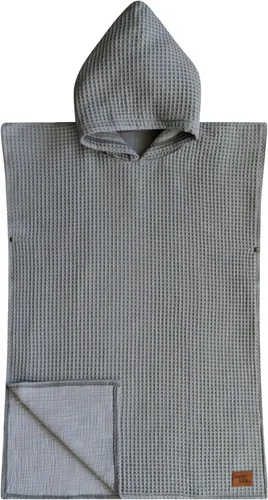 Miniatura 18 de Jade&Kai Toalla con capucha para bebés y niños pequeños, se ajusta a un poncho, gofre de algodón orgánico, ligera y absorbente, para baño, playa