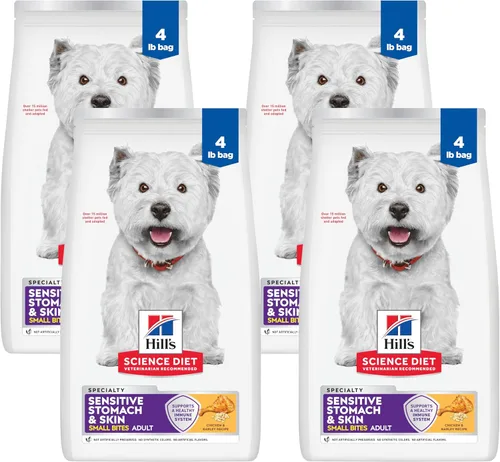 Miniatura 17 de Hill's Science Diet Alimento seco para perros adultos con estómago y piel sensible, pollo, bolsa de 4 libras