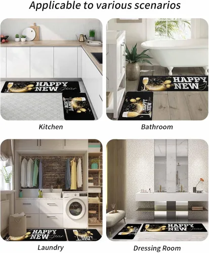 Miniatura 6 de Tapete de baño para bañera, antideslizante, de secado rápido y absorbente, tierra de diatomeas, fregadero, dormitorio, cocina, lavable, tapete