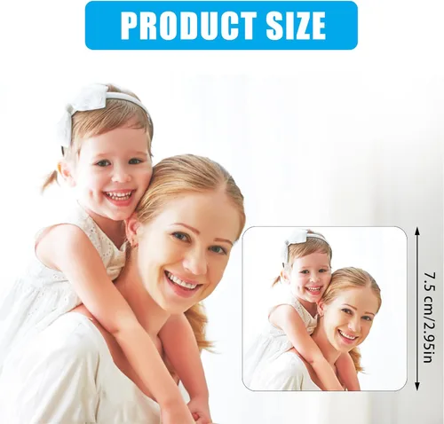 Miniatura 5 de Imán de sublimación en blanco de 3 x 3 pulgadas, productos en blanco de sublimación, 20 imanes personalizados para sublimación, refrigerador
