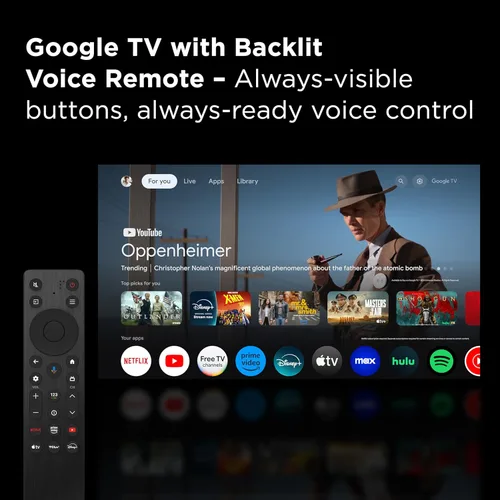 Miniatura 7 de TCL 55 Pulgadas Clase Serie T7 4K QLED HDR 55T7, Modelo 2025 Smart Google TV de 120HZ Frecuencia de Actualización, Alta Brillo, Dolby Atmos