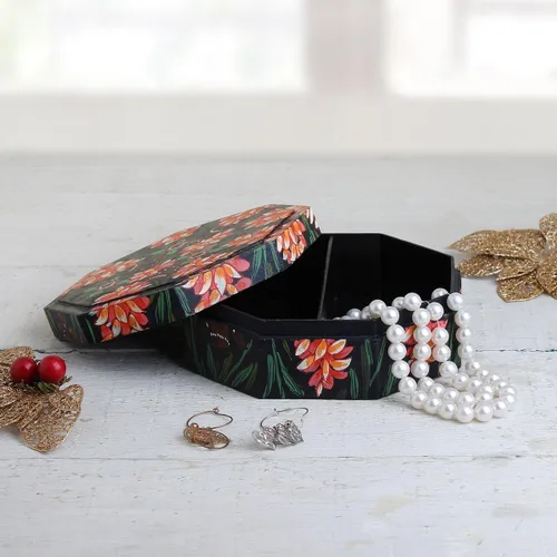 Miniatura 4 de storeindya Joyero de madera para baratijas cajas de recuerdo hechas a mano Navidad Acción de Gracias caja organizadora caja organizadora decoración
