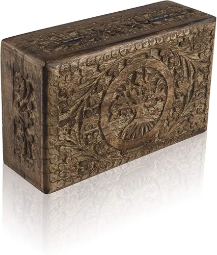 Miniatura 5 de Grandes ideas de regalo de cumpleaños, caja de joyería decorativa hecha a mano con árbol de la vida, caja del tesoro, organizador de joyas, caja