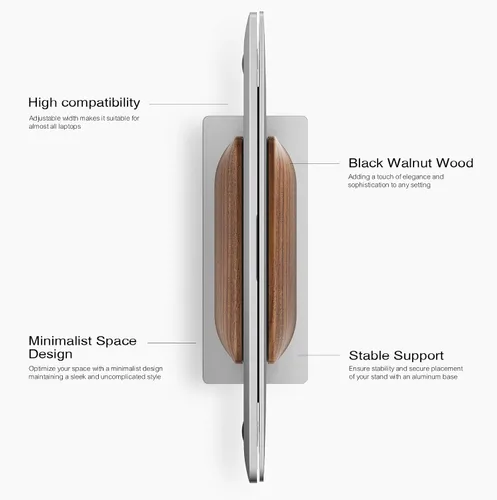 Miniatura 8 de UPERGO Soporte vertical para computadora portátil, soporte para computadora portátil para acoplar MacBook, MacBook Pro y otras computadoras