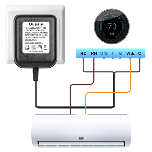Miniatura 2 de Adaptador de alimentación para timbre, transformador de 24V compatible con Ring Doorbell, video timbre, Nest, Ecobee, Sensi y termostatos Honeywell
