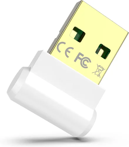 Miniatura 11 de Adaptador USB Bluetooth 5.1 para PC de escritorio: dongle inalámbrico de largo alcance de 300 pies con antena de 5dBi Plug & Play para portátil