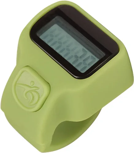Contador de dedos 5 canales digital Tasbih Número Clickers con pantalla LCD para contar oración tejer regalo deportivo Contador negro de moda Verde
