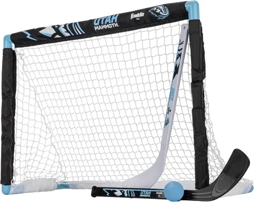 Miniatura 5 de Franklin Sports NHL - Juego de mini hockey para niños, portería de hockey sobre rodilla, pelota + 2 palos, juego de juguetes para interiores
