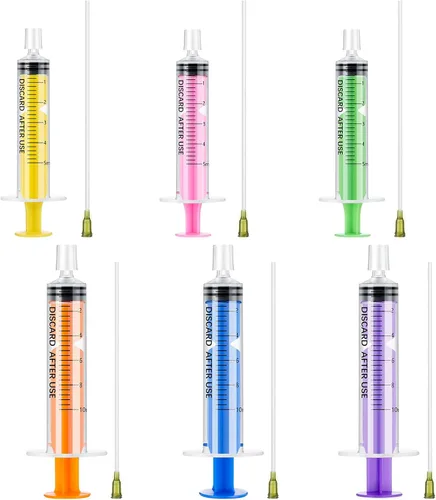 Miniatura 10 de Geiserailie Paquete de 6 herramientas de repuesto de perfume de 0.2 fl oz, juego de repuesto de jeringa de perfume con tubo de plástico, mini