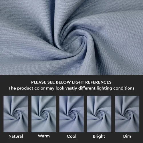 Miniatura 7 de Encasa XO Cocktail Cloth Napkins Set of 12 Pure Cotton Table Napkin Size (9"x9") B Grey Solid Machine Washable