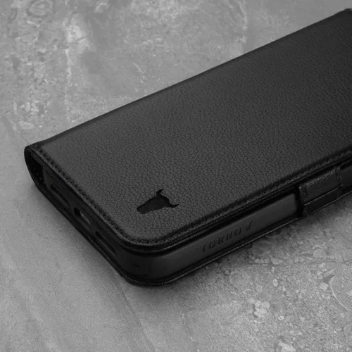 Miniatura 6 de TORRO Funda compatible con iPhone 13 Pro Max – Funda de piel premium tipo cartera con soporte y ranuras para tarjetas (negro)