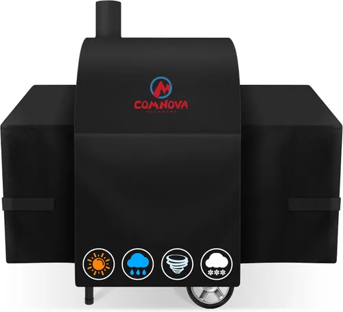 Miniatura 9 de Comnova Cubierta de Parrilla para Char Griller de 3 Quemadores de Combustible Dual – Cubierta de Ahumador 600D para Char Griller, Cubierta