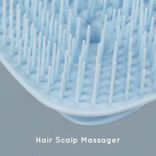 Miniatura 3 de Ecoed Cepillo de champú masajeador para el cuero cabelludo, limpiador y exfoliante para eliminar la caspa, peine para caspa húmedo y seco