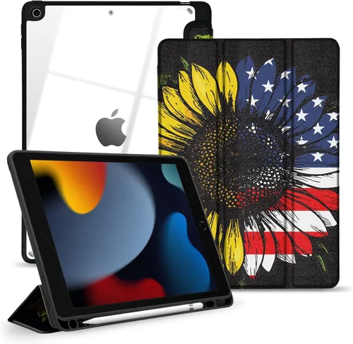 Miniatura 5 de Funda híbrida delgada para iPad de 9ª / 8ª / 7ª generación (2021/2020 / 2019) de 10.2 pulgadas – Funda a prueba de golpes con carcasa trasera
