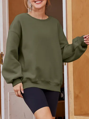 Miniatura 2 de EFAN Sudaderas de manga larga para mujer, cuello redondo, sudadera casual para otoño 2023