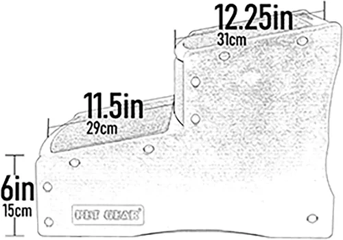 Miniatura 3 de Pet Gear Easy Step II - Escaleras para mascotas, grano de café, 2 escalones Para gatos/perros de hasta 150 libras, portátil, extraíble, lavable