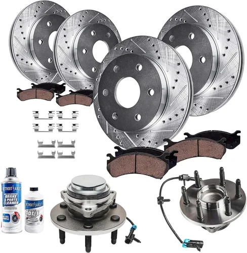 Miniatura 128 de Detroit Axle - Kit de extremo delantero RWD para Chrysler 300 Dodge Challenger Charger Upper Lower Control Arms rótulas de rodamiento de rueda Bujes