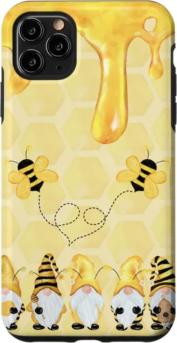 Miniatura 13 de Carcasa divertida para iPhone 16 con diseño de gnomos de abejorros para Halloween