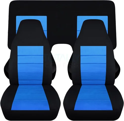 Miniatura 17 de Totally Covers Compatible con cubiertas de asiento para Chevy Camaro 1982-1992: Negro - Juego completo (23 colores) Cupé/Convertible Banco