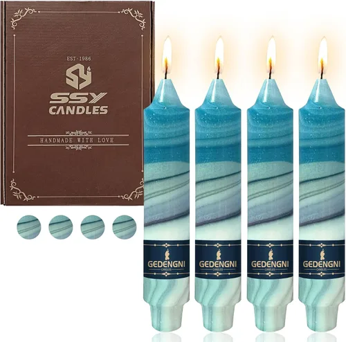 Miniatura 32 de Candelabros de Velas Cónicas Negras, Velas Cónicas Cortas de 5 pulgadas, Candelabros de Velas de Halloween Sin Goteo para Decoración de Navidad
