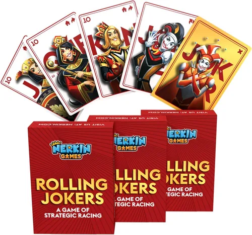 Miniatura 8 de Rolling Jokers Edición para 8 jugadores, juego de mesa de clavijas y comodines, juego de madera para 2-8 jugadores, noche de juego para adultos