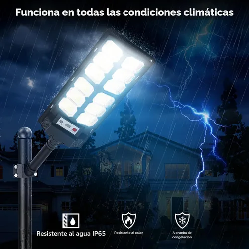 Miniatura 5 de 4-Pack Solar Street Lights Outdoor, 13000LM 6500K Waterproof LED Solar Flood Lights with Motion Sensor, Dusk to Dawn Solar-Powered Light for