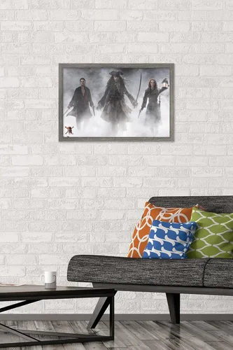 Miniatura 2 de Trends International Disney Pirates of the Caribbean: At World's End - Póster de pared de grupo, 14.725 x 22.375 pulgadas, versión enmarcada