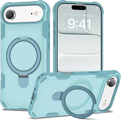 Miniatura 16 de Funda compatible con iPhone 12 y 12 Pro de 6.1 pulgadas con soporte de anillo magnético [protección militar contra caídas] [compatible con MagSafe]