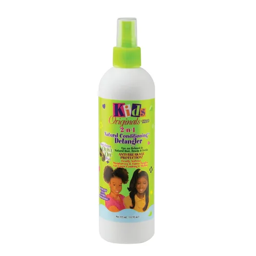Originals by Africa's Best Desenredante acondicionador natural 2-n-1 para niños, botella de 12 onzas, formulado con aceite de oliva virgen extra,