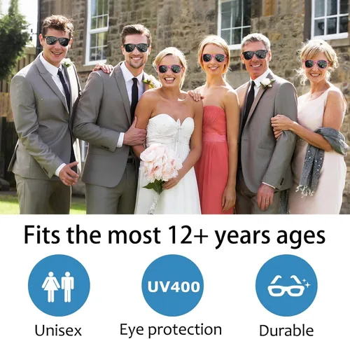Miniatura 4 de Gafas de sol personalizadas para recuerdos de fiesta de boda, gafas de sol personalizadas a granel para hombres, padrinos de boda, adultos y mujeres