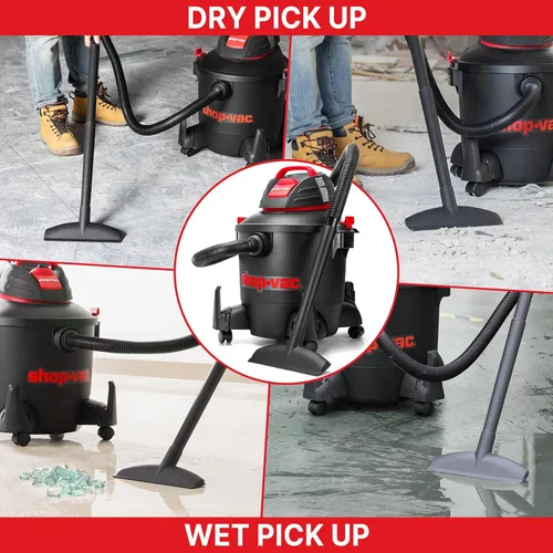 Miniatura 5 de Shop-Vac 5922805 Aspiradora húmeda/seca, 8 galones, 4.5 HP pico, manguera de 1.25 pulgadas de diámetro x 7 pies, cable de 6 pies, ideal para obra