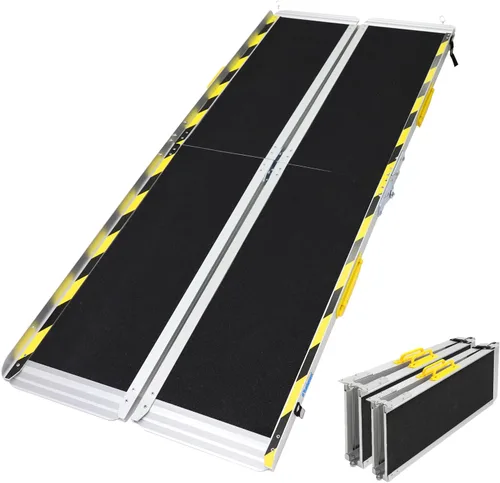 Miniatura 13 de Ruedamann Rampa para silla de ruedas de 2 pies, rampa portátil para silla de ruedas para la entrada del hogar, diseño más ancho, rampas plegables