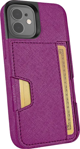 Miniatura 82 de Smartish Funda tipo cartera para iPhone 13 Pro – Wallet Slayer Vol. 2 [delgada + protectora] tarjetero con función atril - Black Tie Affair
