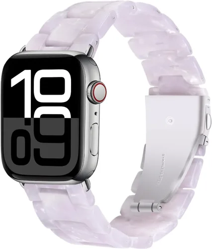 Miniatura 16 de Miimall Women Resin Bands for Apple Watch Series 10 9 8 7 6 5 4 3 2 1 Ultra SE Colorful Dressy Cute Classy Lightweight Comfort 38mm 40mm 41mm 42mm