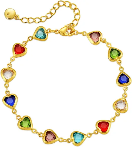 Miniatura 31 de Delicadas pulseras de oro para mujer, chapado en oro 18, ajustable, mal de ojo, mariposa, cuentas, perla, corazón, turquesa, hecha a mano para mujer