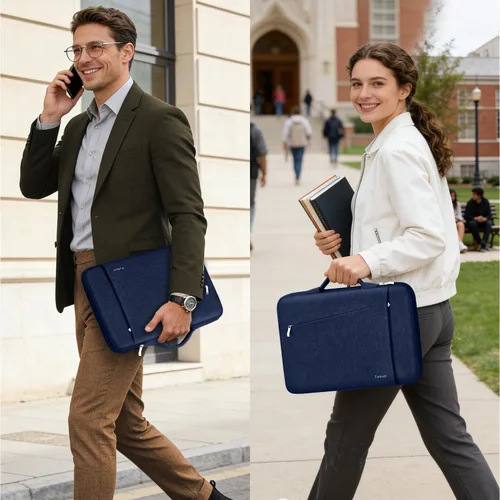 Miniatura 2 de Ferkurn Funda para Laptop para Hombres y Mujeres Funda para Chromebook Compatible con MacBook Air/Pro Lenovo Surface HP Dell ASUS Acer, 15.6 Azul