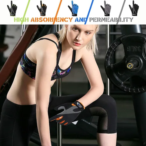 Miniatura 4 de Guantes de entrenamiento para hombres y mujeres, guantes de levantamiento de pesas transpirables, guantes de gimnasio cómodos para ejercicio, Gris