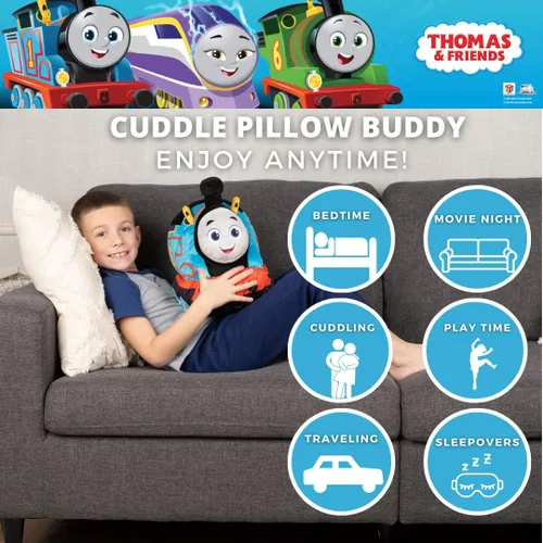 Miniatura 2 de Thomas & Friends Engine Train - Ropa de cama para niños, muy suave, almohada de peluche, (producto oficial) por Franco