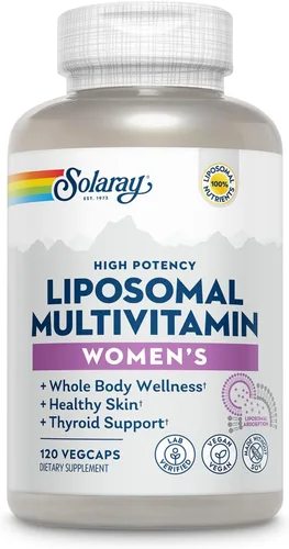 Miniatura 11 de SOLARAY Multivitamínico liposomal para mujeres 50 Plus, absorción mejorada con hierro, vitamina D, vitamina C, B12, biotina y más, apoyo