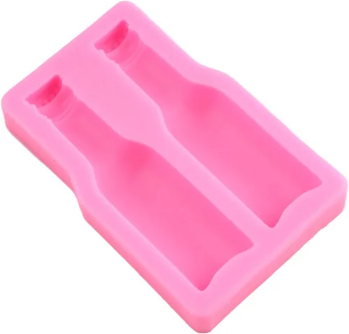 Miniatura 9 de Molde de silicona para botella de cerveza, molde de chocolate de fondant, para decoración de tartas, decoración de cupcakes, pasta de goma