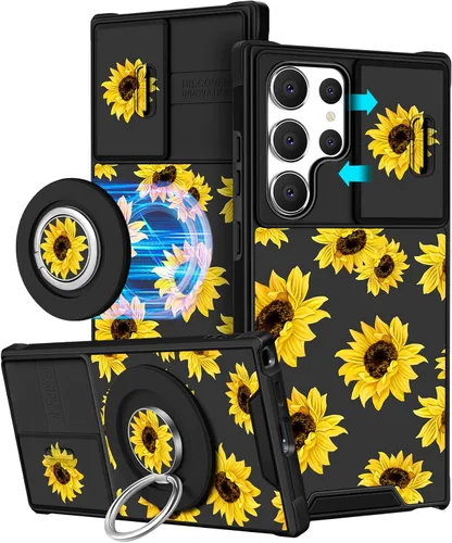 Miniatura 43 de Funermei Funda para teléfono Samsung Galaxy A15 5G - [2 en 1] Funda para teléfono de mujeres lindas chicas, diseño femenino de mariposa negra