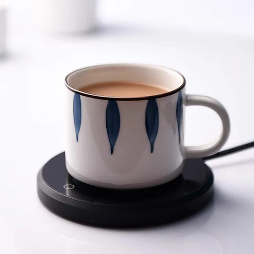 Miniatura 7 de Calentador de taza de café, KRGMNHR - Calentador de taza con apagado automático para uso en escritorio de oficina en casa, calentador eléctrico