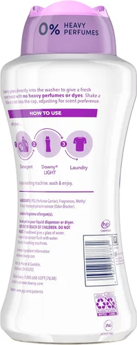 Miniatura 9 de Downy Light - Cuentas potenciadoras de aroma de lavandería para lavadora, aroma de lavanda blanca, 13.4 onzas, sin perfumes fuertes