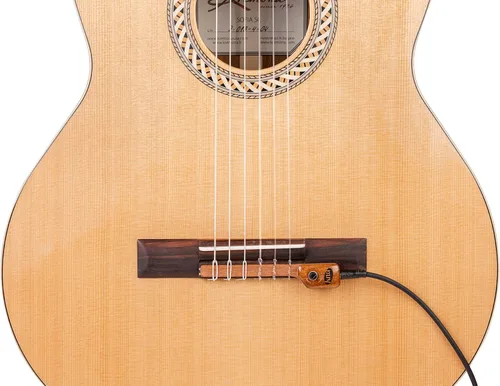 Miniatura 2 de KNA NG-2 Pastilla Piezoeléctrica Portátil para Guitarra Clásica Flamenca de Cuerdas de Nylon – Tono Acústico Natural, Ligero, Desmontable, Control